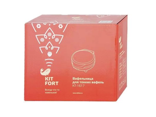 Вафельница KITFORT KT-1617 для тонких вафель